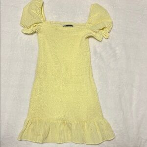 Zara Yellow Mini Dress